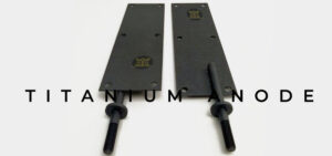 Titanium anode for electrolytic chlorine production
